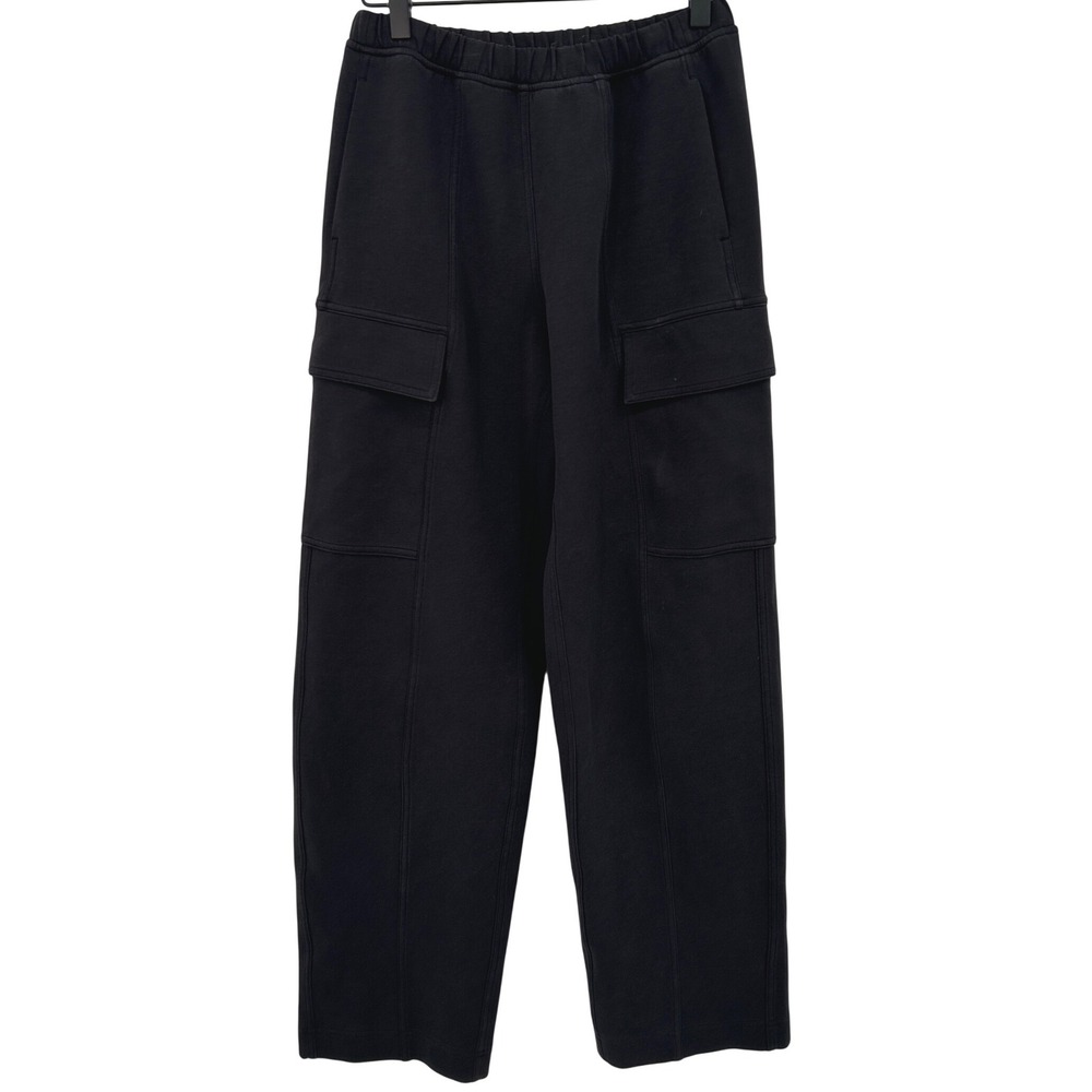 Lululemon Scuba Wide Leg‎ Cargo Pant Black Size 4 Athleisure Minimalist Travel